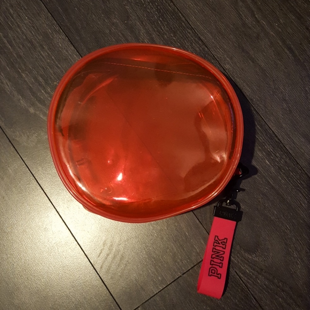 PINK VS. circle see through bag.